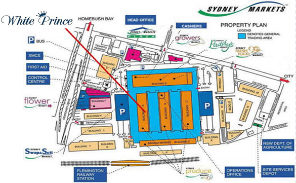 Sydney Markets Site Map